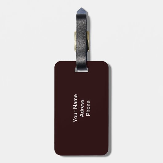 トラ ラゲッジタグ (裏面縦)