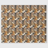 トラ ラッピングペーパー (フラット)