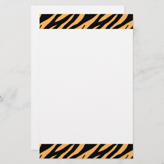 トラ 便箋 (正面/裏面)