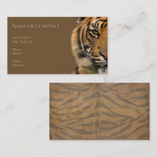 トラ 名刺 (正面/裏面)