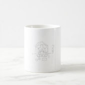 トラ、鶏、ヘビ、孔雀、猫、犬 コーヒーマグカップ (中央)