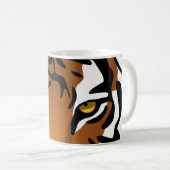 トラ、黒の野生猫 コーヒーマグカップ (正面右)