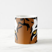 トラ、黒の野生猫 コーヒーマグカップ (中央)