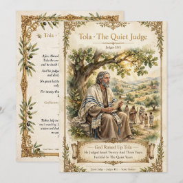 トラ The Quiet Judge フラットカード 招待状