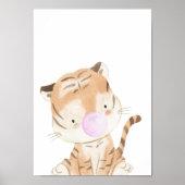 トラ tiger chewing gum のポスター お菓子 子供部屋 印刷 ポスター (正面)