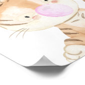 トラ tiger chewing gum ポスター キャンディ 子供部屋 印刷 (角)