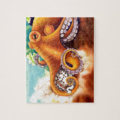 トラCowryとのタコ(He'e)のレスリング ジグソーパズル (縦)