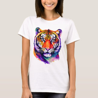 トラTシャツ - 迫力ある野生のグラフィックTシャツ Tシャツ