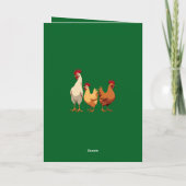 トリのステンシルスタイルの切り抜き図案３種 シーズンカード (裏面)