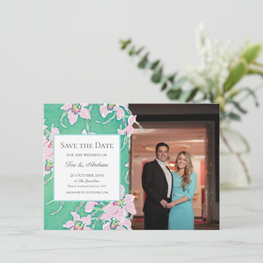 トリの結婚式 Save the Dates 招待状 (スタンド正面)