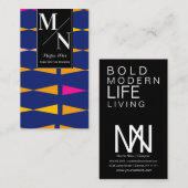 トリアはっきりしたルモダンホームインテリアデザイナースタイリスト 名刺 (正面/裏面)