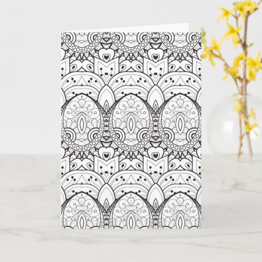 トリアインスパイアルイラストレーション カード (黄色い花)