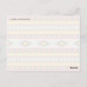 トリアカラフルルアステカ先住民アメリカン・ダイヤモンド ポストカード (裏面)