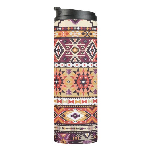 トリアカラフルルスタイル、シームレ鮮やかームパターン。 タンブラー (回転右)