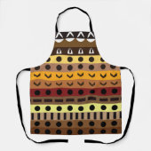 トリアカラフルルデコアートパターン エプロン (正面)