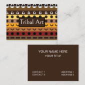 トリアカラフルルデコアートパターン 名刺 (正面/裏面)