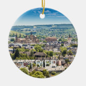 トリアシティスケープPanorama Moselleドイツお土産 セラミックオーナメント (正面)