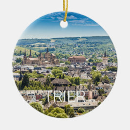 トリアシティスケープPanorama Moselleドイツお土産 セラミックオーナメント