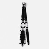 トリアスタイリッシュルの黒と白のネックタイ男性へ ネクタイ (正面)