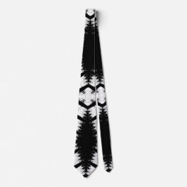 トリアスタイリッシュルの黒と白のネックタイ男性へ ネクタイ