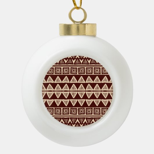 トリアストライプのル：装飾的なアートワーク。 セラミックボールオーナメント (正面)