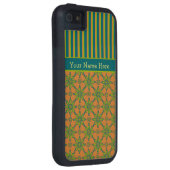 トリアストライプのル、錆、緑、青のiPhone 5/5sケース Case-Mate iPhoneケース (裏面/右)