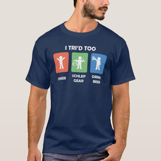 トリアスリートのサポーターのシャツ Tシャツ (正面)