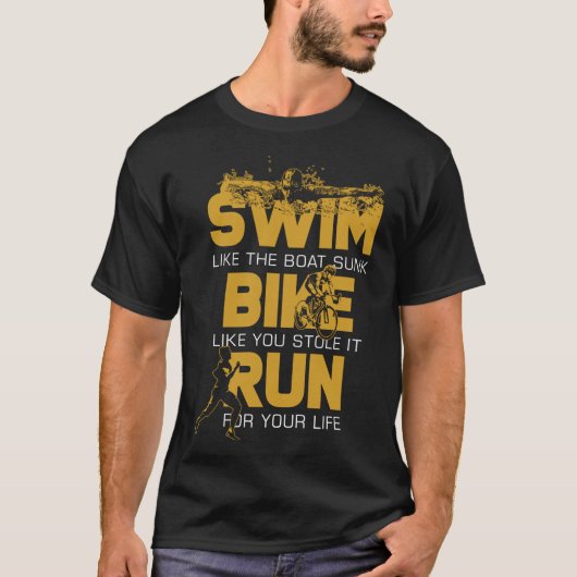 トリアスリートギフトトライアスロン Tシャツ (正面)