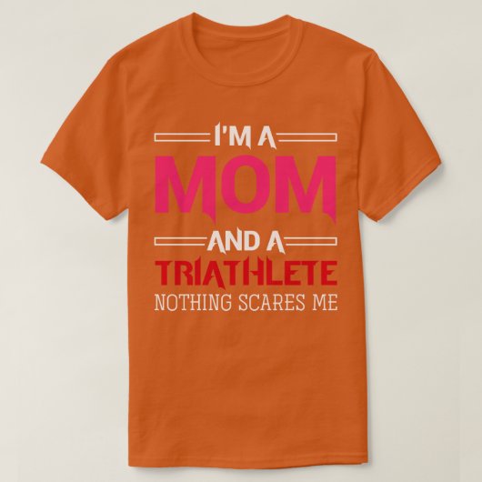 トリアスリートマムトライアスロン Tシャツ (デザイン正面)