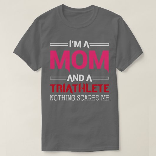 トリアスリートマムトライアスロン Tシャツ (デザイン正面)