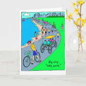 トリアスリート向けグッドラックカード – ビッグシティバイクパス カード (黄色い花)