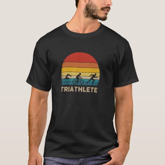 トリアスリート – トライアスロン Tシャツ (正面)