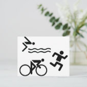 トリアソロンランニング – の水泳サイクリング ポストカード (スタンド正面)