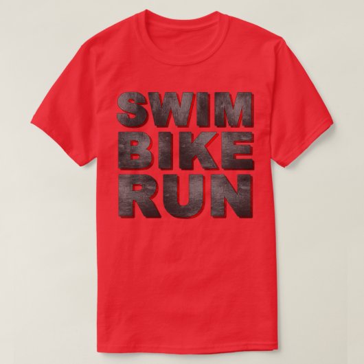 トリアトロンスイッ走プ自転車 Tシャツ (デザイン正面)