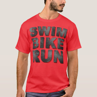 トリアトロンスイッ走プ自転車 Tシャツ