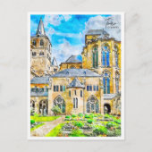 トリアドイツのヴィンテージ旅行水の色 ポストカード (正面)