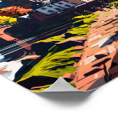 トリアドイツヴィンテージ旅行イラストレーション ポスター (角)