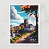 トリアドイツヴィンテージ旅行イラストレーション ポストカード (正面)