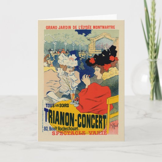 トリアノン・コンサート | ジョージズミュニエ カード (正面)