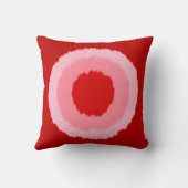 トリアモダンルろうけつ染めの円 – 濃い赤中国の色 クッション (裏面)