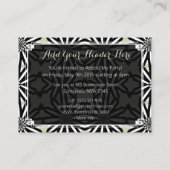 トリアモダンルデイジーパターンアートミニ招待状 エンクロージャーカード (裏面)