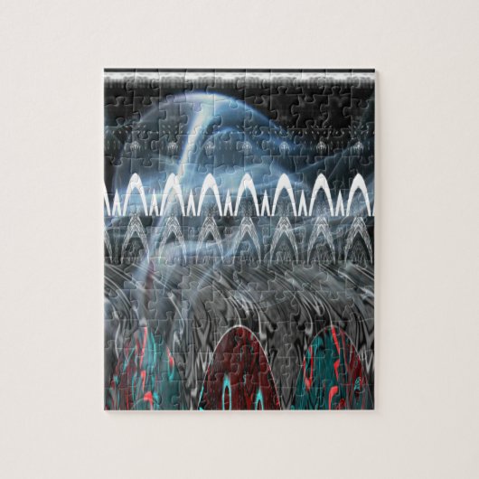 トリアモダンルデザイン。 ジグソーパズル (縦)