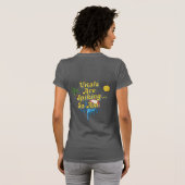 "トリアージできないほど暑い" ダークナース・ユーモア Tシャツ (裏面フル)