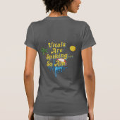 "トリアージできないほど暑い" ダークナース・ユーモア Tシャツ (裏面)