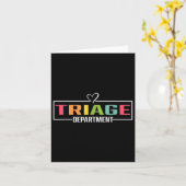 トリアージ科のTシャツ 医療従事者向け 看護師 ドクター カード (黄色い花)