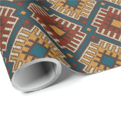 トリア伝統的ルアステカ・シームレス先住民パターン ラッピングペーパー (ロールコーナー)