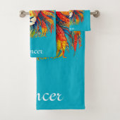 トリア威厳のあるル・ライオンと名前をカスタムする バスタオルセット (インサイチュ)