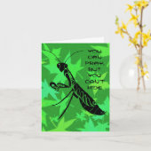 トリア祈ルのマンティス誕生日カード カード (黄色い花)