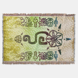 トリア素朴ルアステカフォークアート スローブランケット