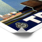 トリエステイタリアヴィンテージ旅行 ポスター (角)